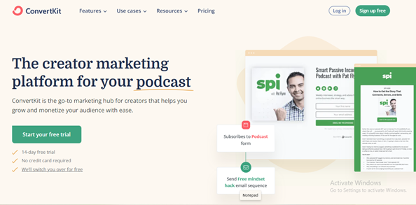 email marketing platform, best email marketing platforms, ConvertKit email marketing Tool