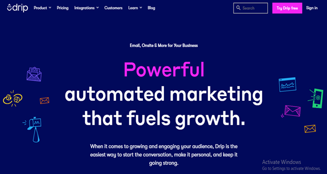 email marketing platform, best email marketing platforms, Drip email marketing Tool